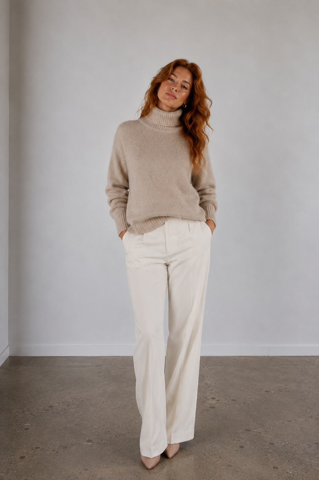 Olivia™ | Suéter de punto suave con cuello