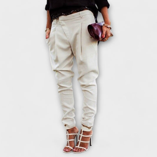 Mira - Pantalones Elegantes de Tiro Alto