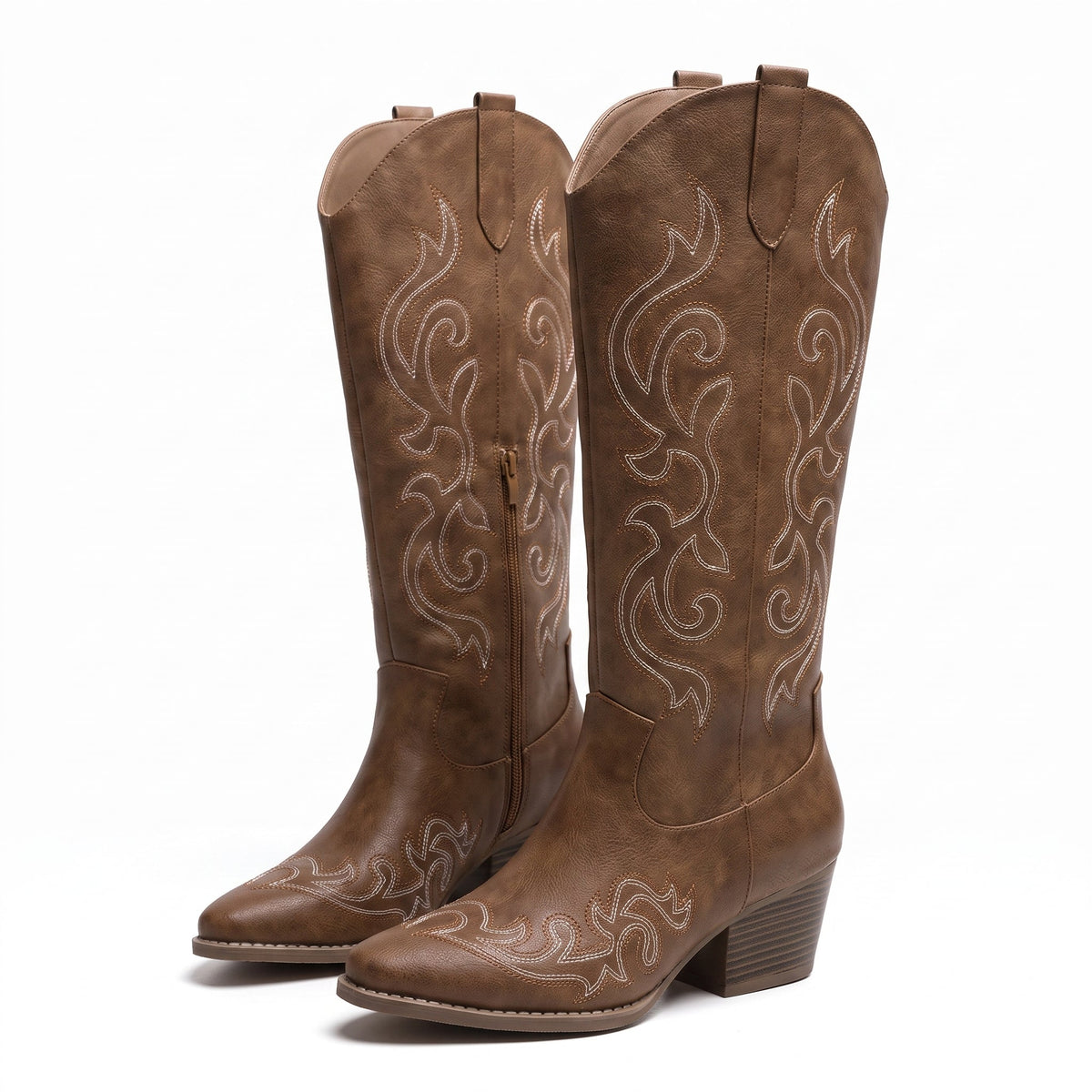 Culza | Botas Altas Bordadas