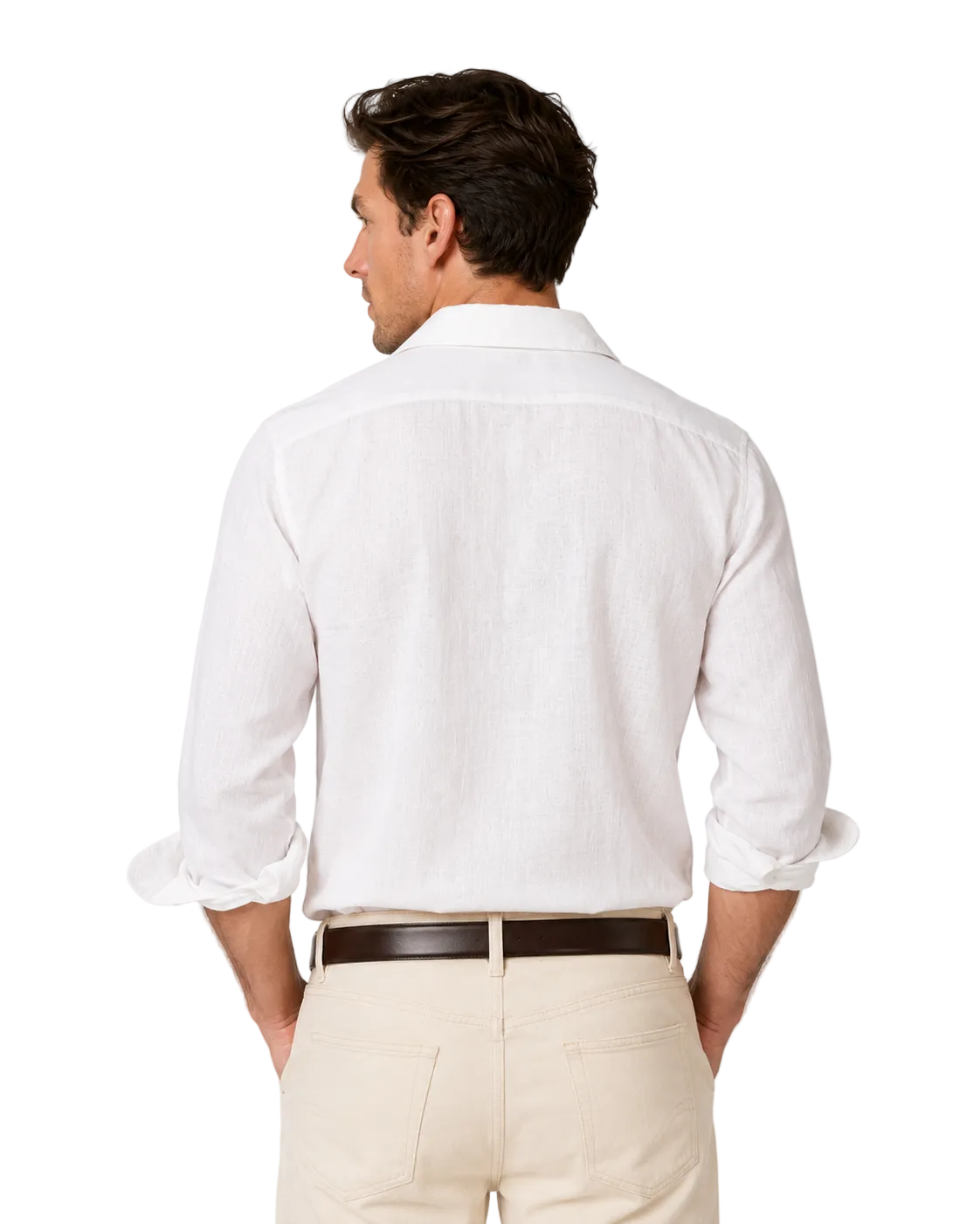 Camisa de Lino Manga Larga