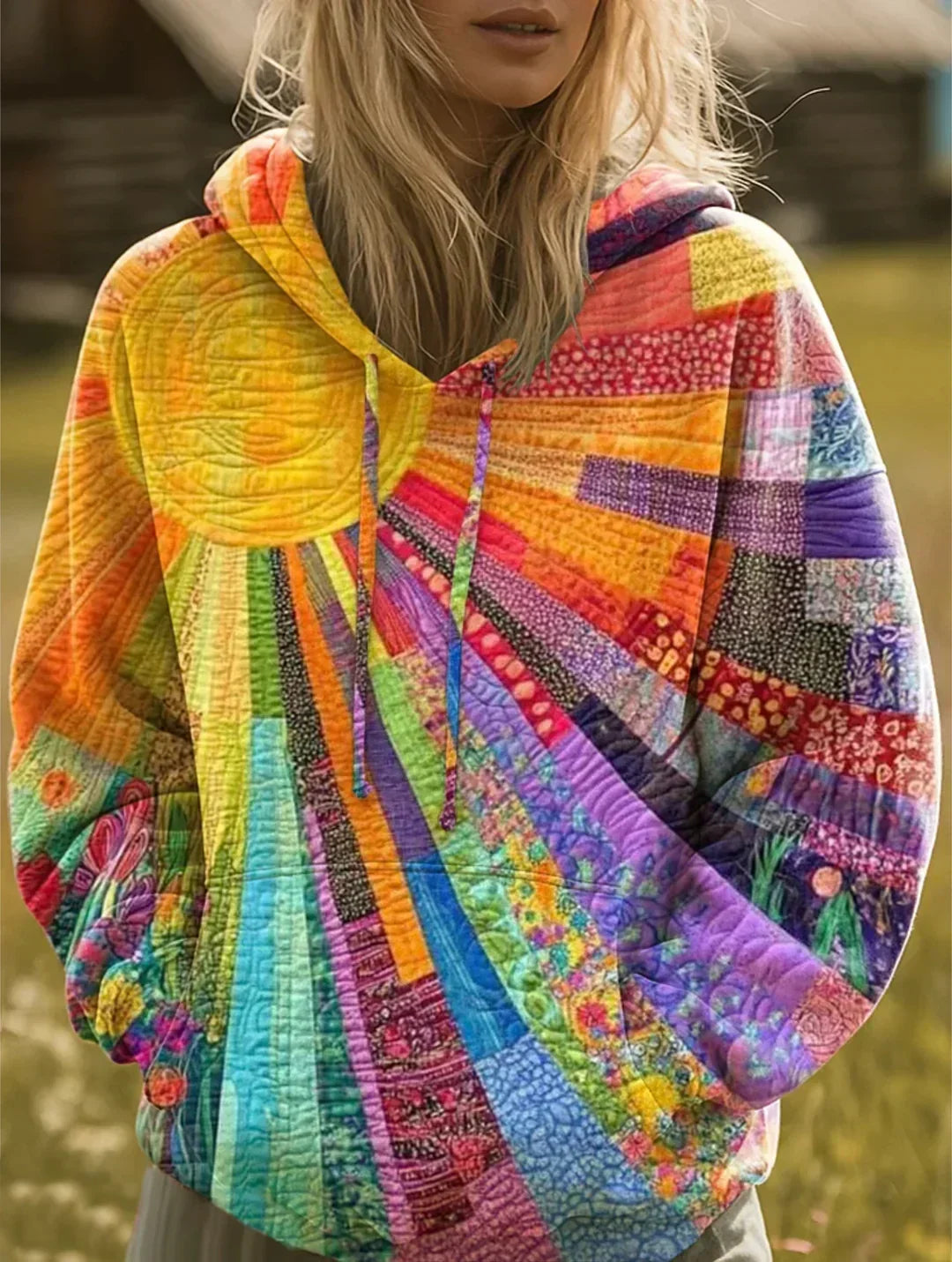 Daniela™| Sudadera Bohemia Multicolor con Capucha